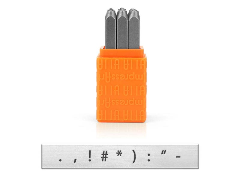 ImpressArt Basic Metal Stamp Set, Punctuation, 3mm - Image 1